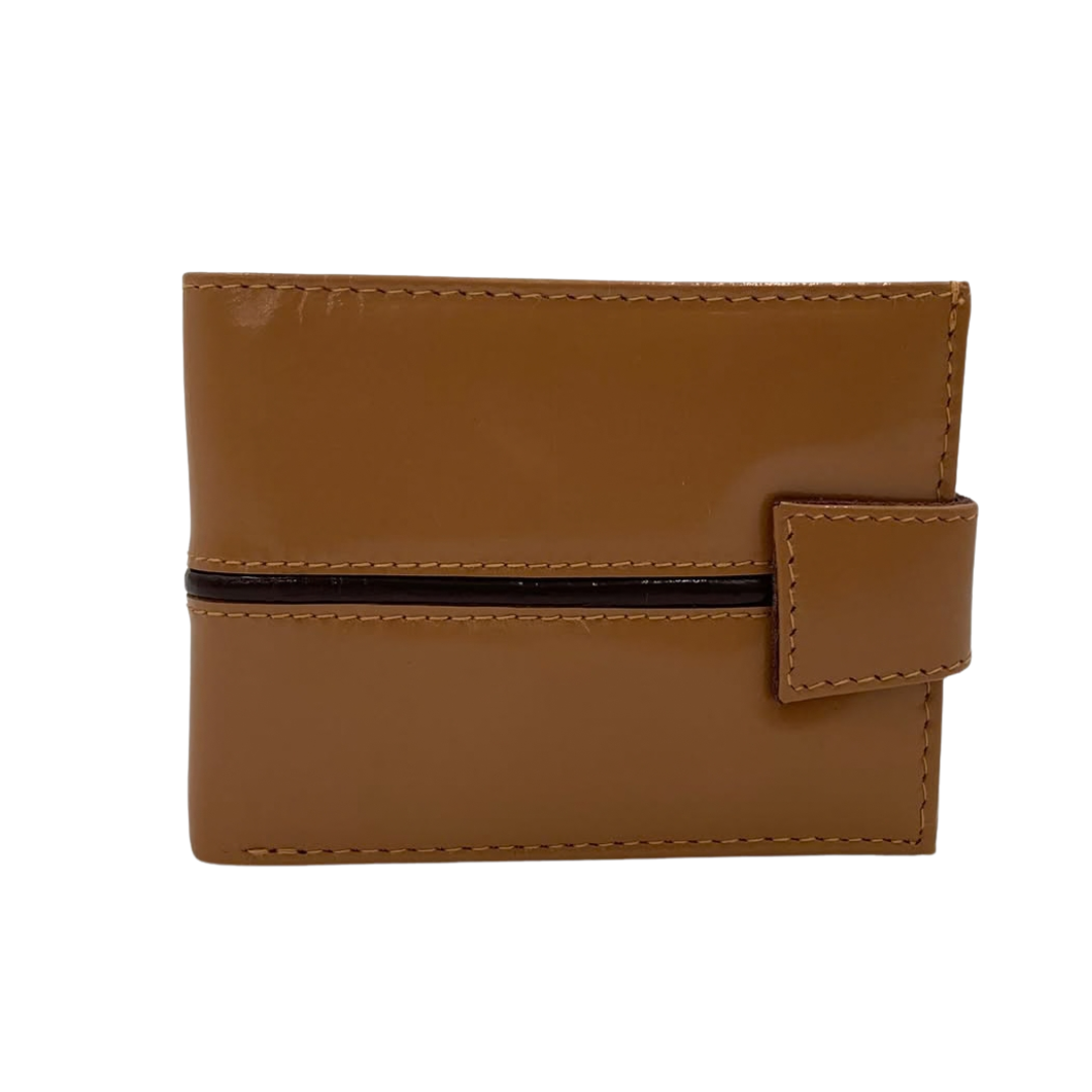 Classic Men's Waterproof Bifold Leather Wallet with Flip ID Window #1729 L (C.L.)