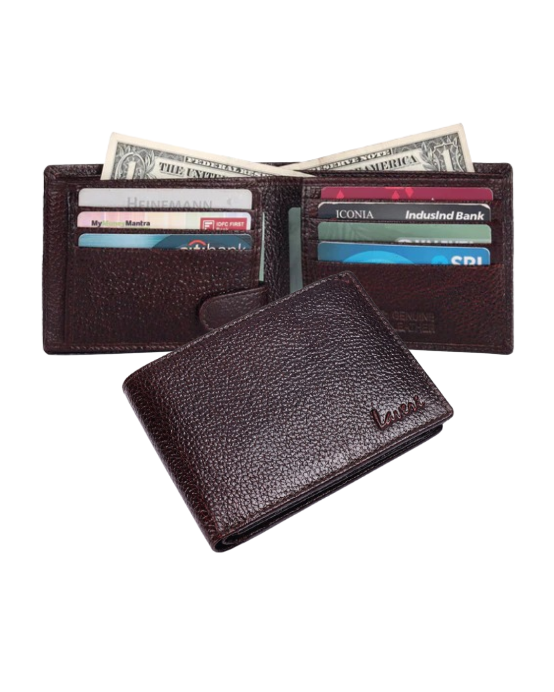 Pebble Texture Billfold Wallet # 1013