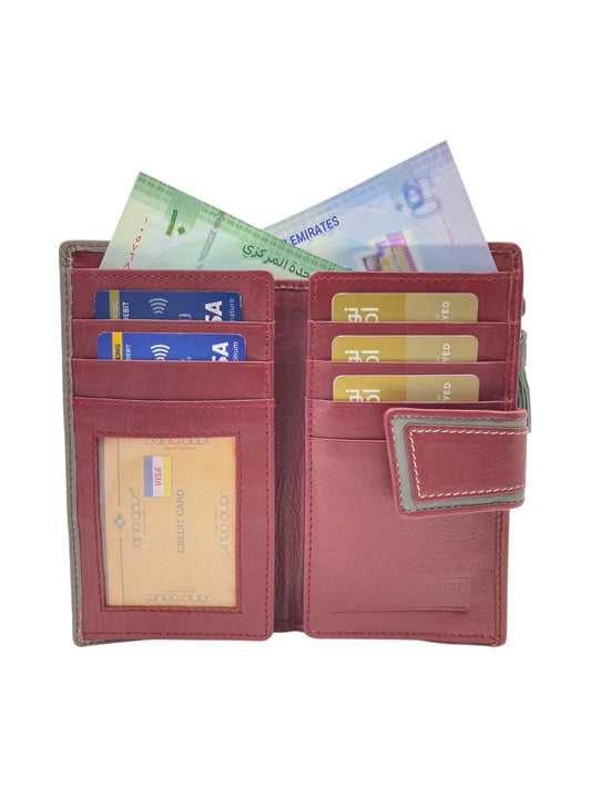 Women's Multi-Color Leather Wallet  # JD2029