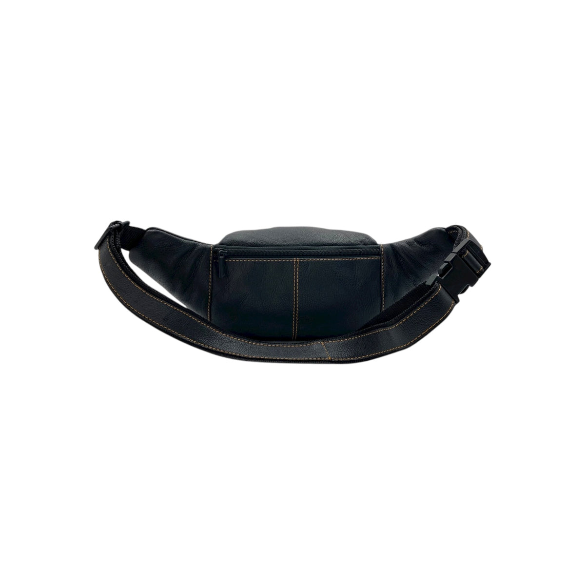 Classic Leather Belt Bag with Three Zippers – Sling Bag for Men & Women ,Belt pouch, Leather Waist Bag  # 2178