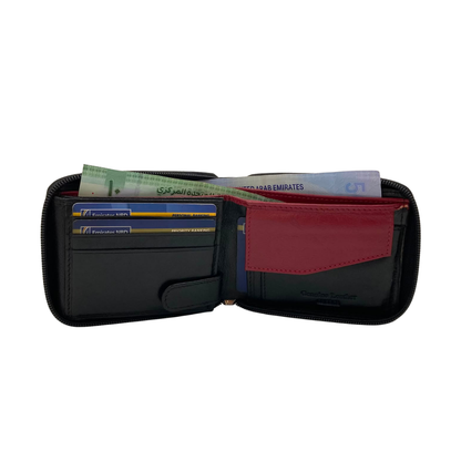 Fullzip leather mens Wallet #1426CZ