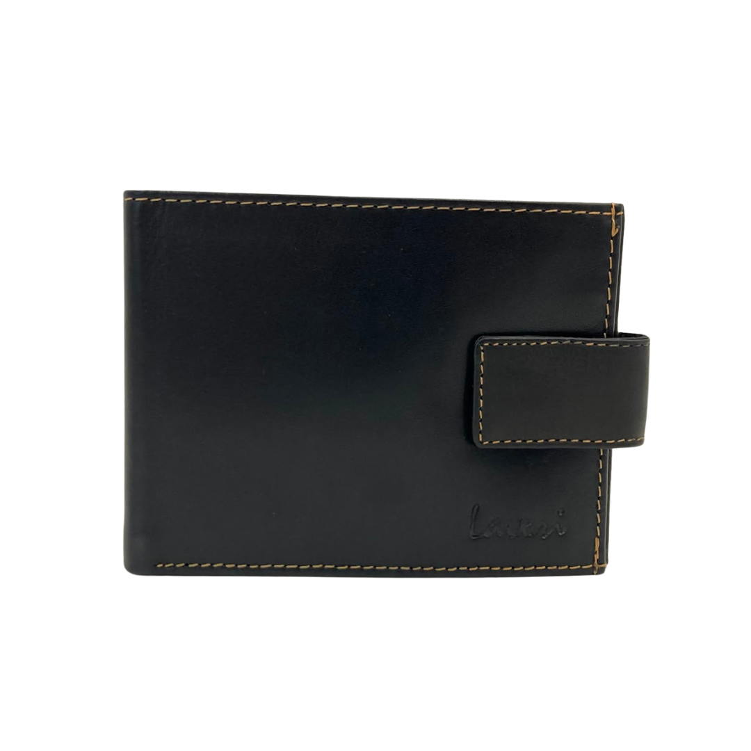 Antq, Smooth Leather Wallet With Inside Leather Lining # 1888L