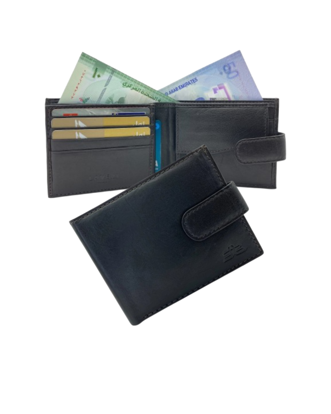 Smooth Leather Card & Coin Billfold Wallet # 1005CL