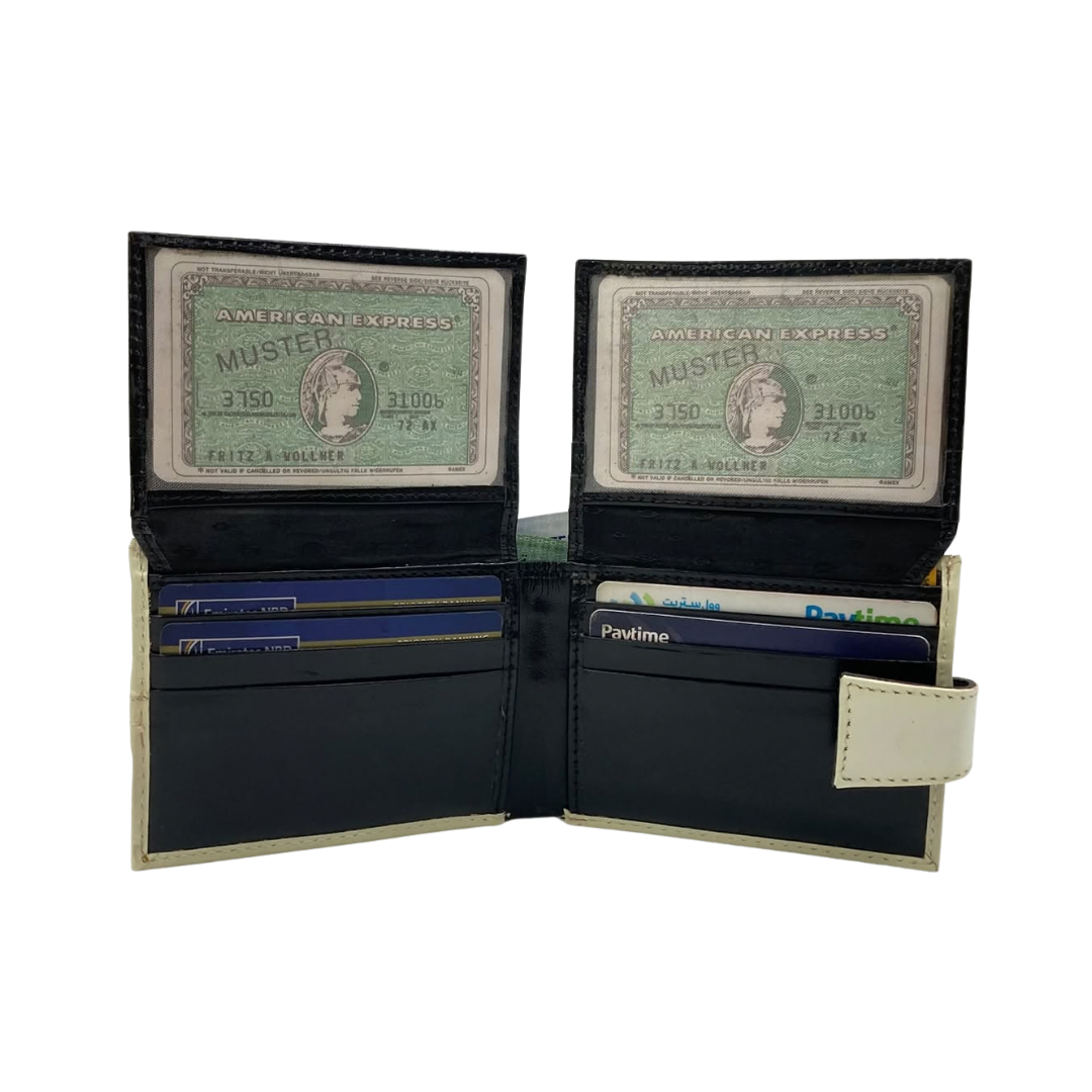 Classic Men's Waterproof Bifold Leather Wallet with Flip ID Window #1729 L (C.L.)
