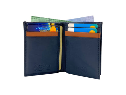 Small Bifold Cards Wallet # RFID 4018 Elastic