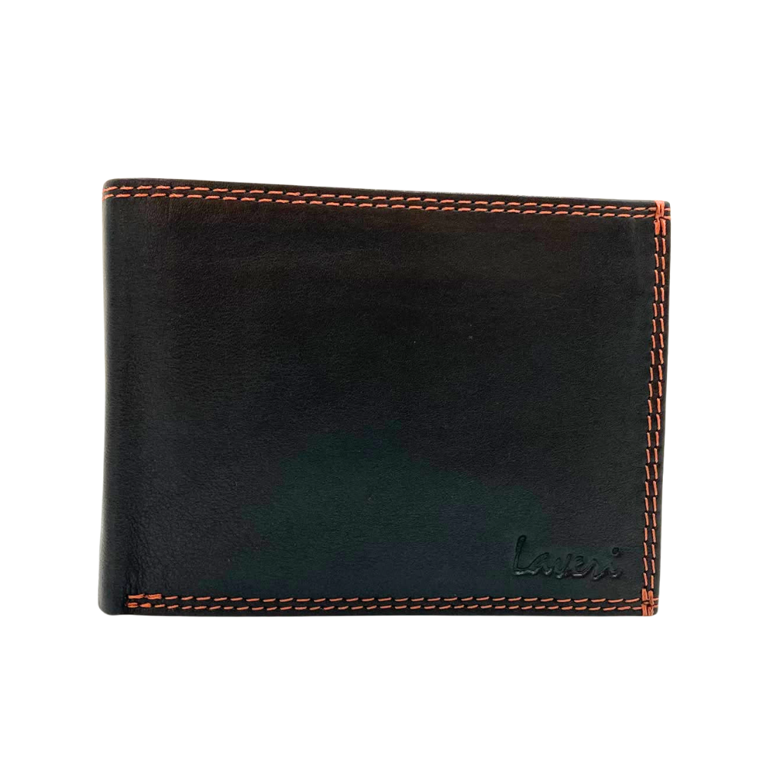 Antq, Smooth Leather Wallet With Inside Leather Lining # 1886C