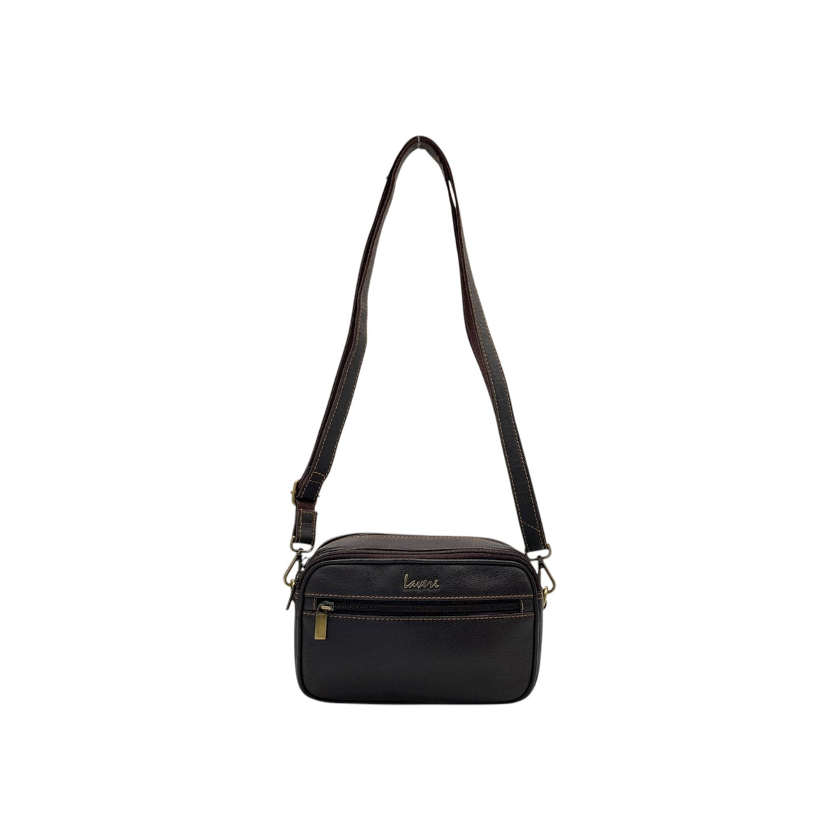 Hand Pouch, Wash Bag, Toiletry, Genuine Leather # 2295H