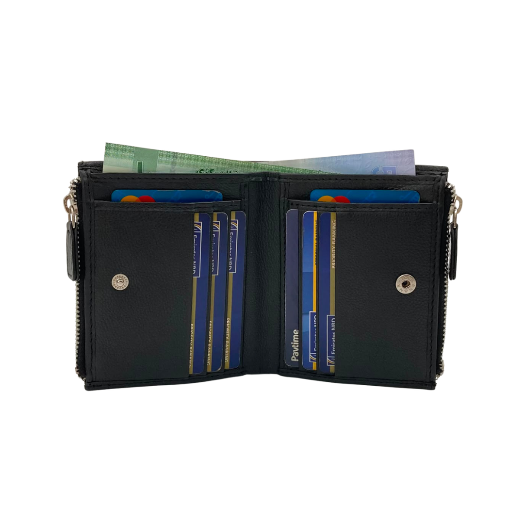Fullzip leather mens Wallet #SIDE FULLZIP