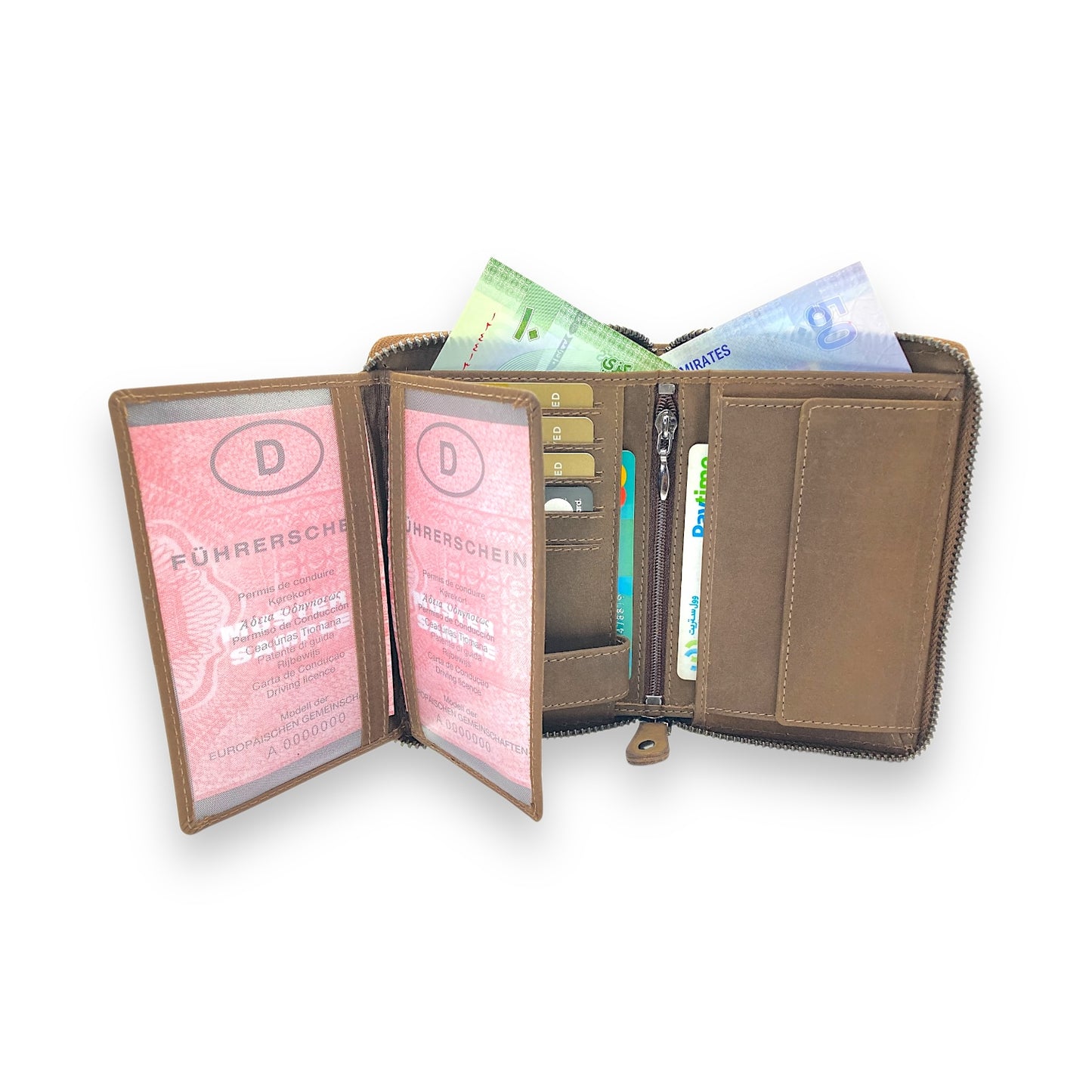 VIP Vintage Men's Fullzip Wallet # RFID 618CZ