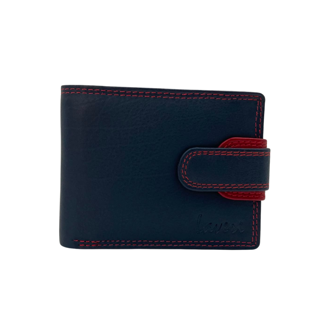 Mens Genuine Leather Mens wallet Leather Lined Bi fold Wallet For Men # 1350CBL