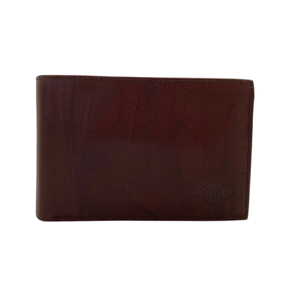 Antq, Smooth Leather Wallet With Inside Leather Lining # JD-690A