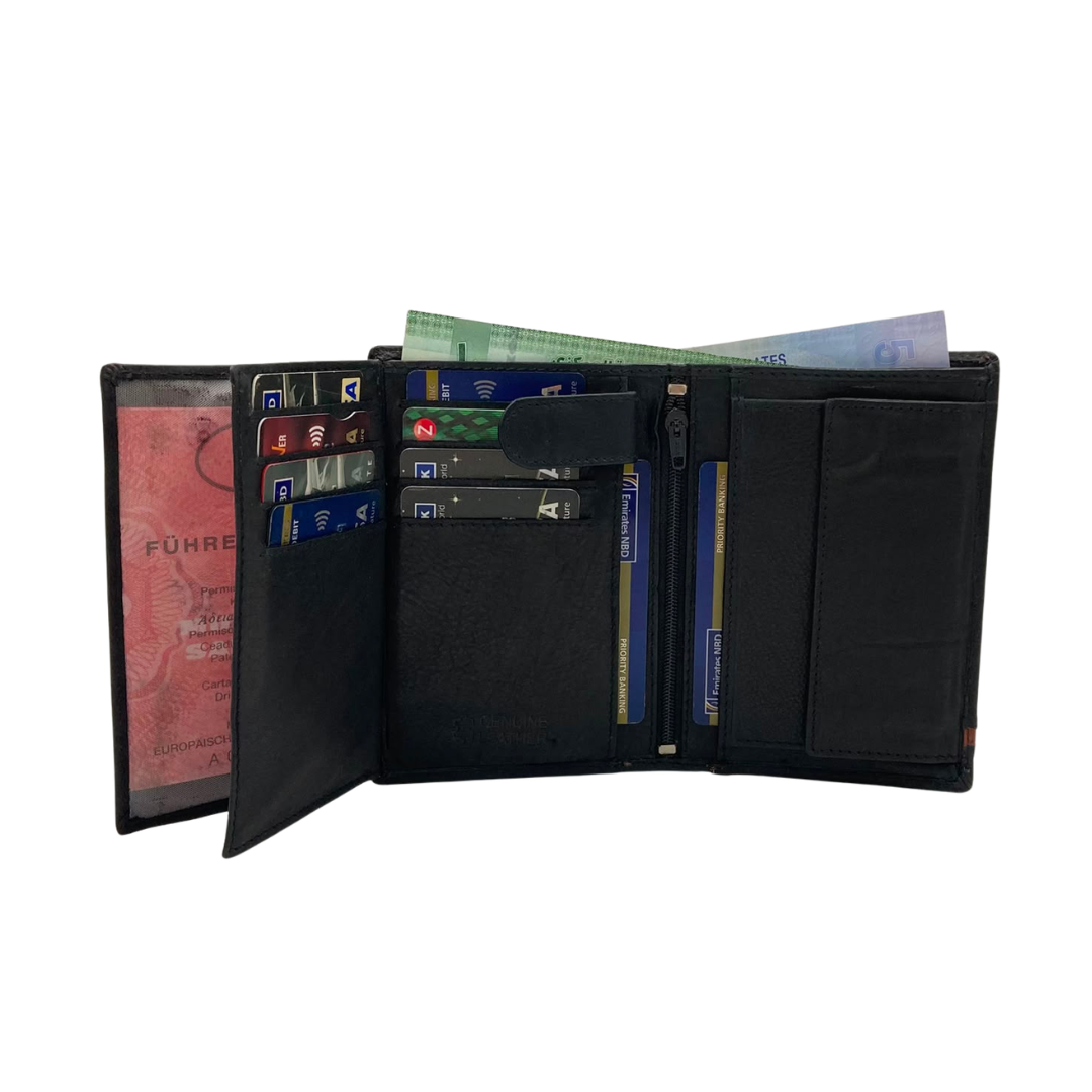 Standing Mens Collection Bi-Fold Wallet # 618C