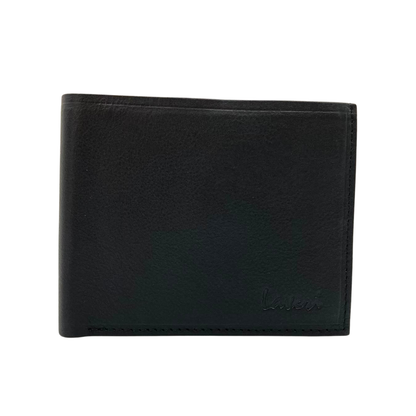 Mens Genuine Leather Mens wallet Leather Lined Bi fold Wallet For Men # 797FC