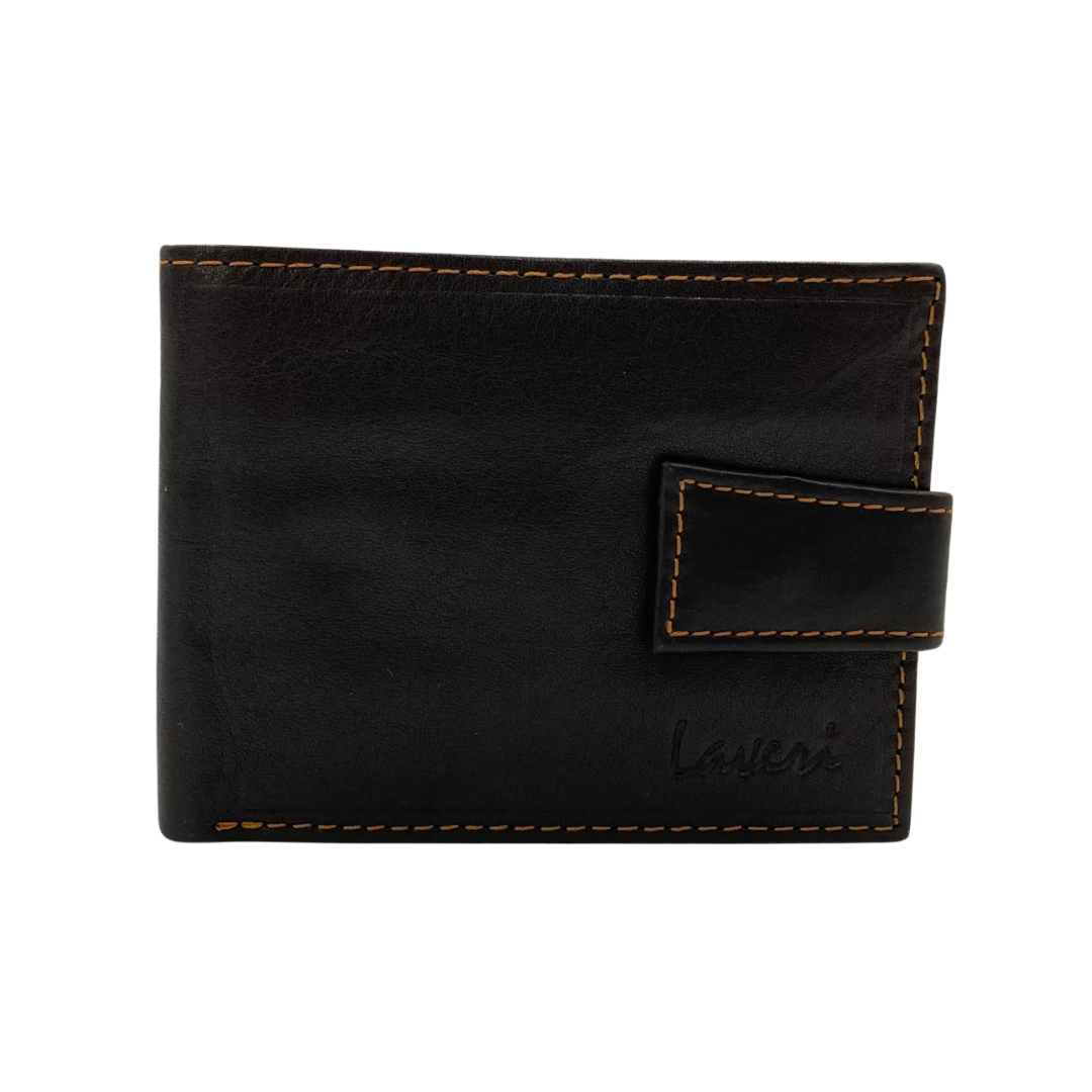 Mens Genuine Leather Mens wallet Leather Lined Bi fold Wallet For Men # 1981L