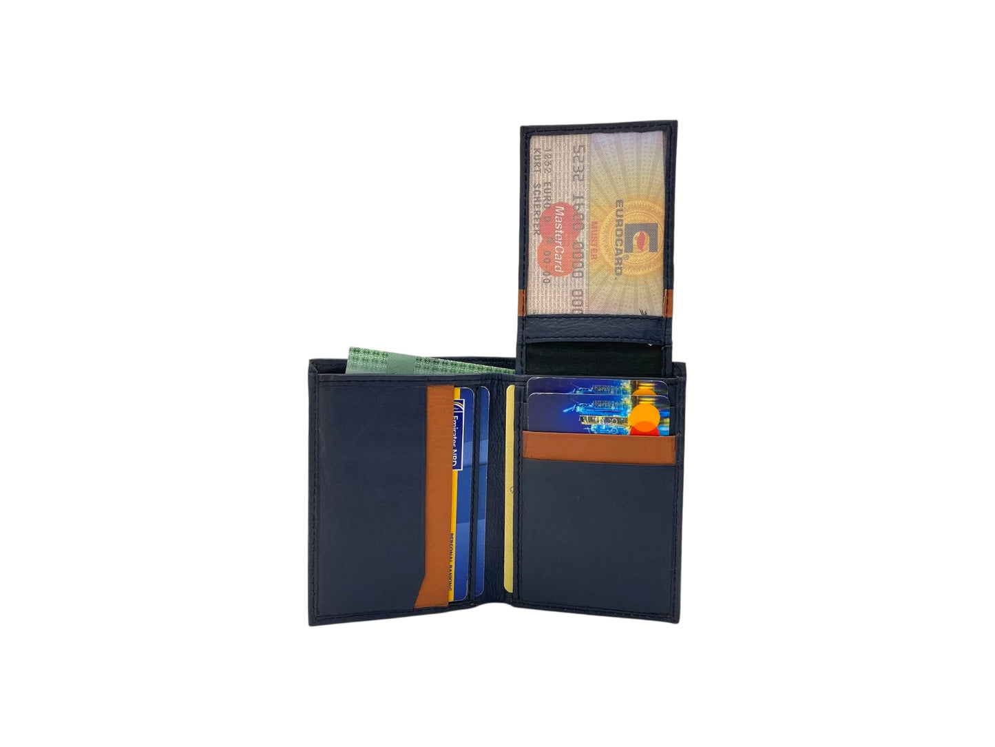 Small Bifold Cards Wallet # RFID 4017 ELASTIC