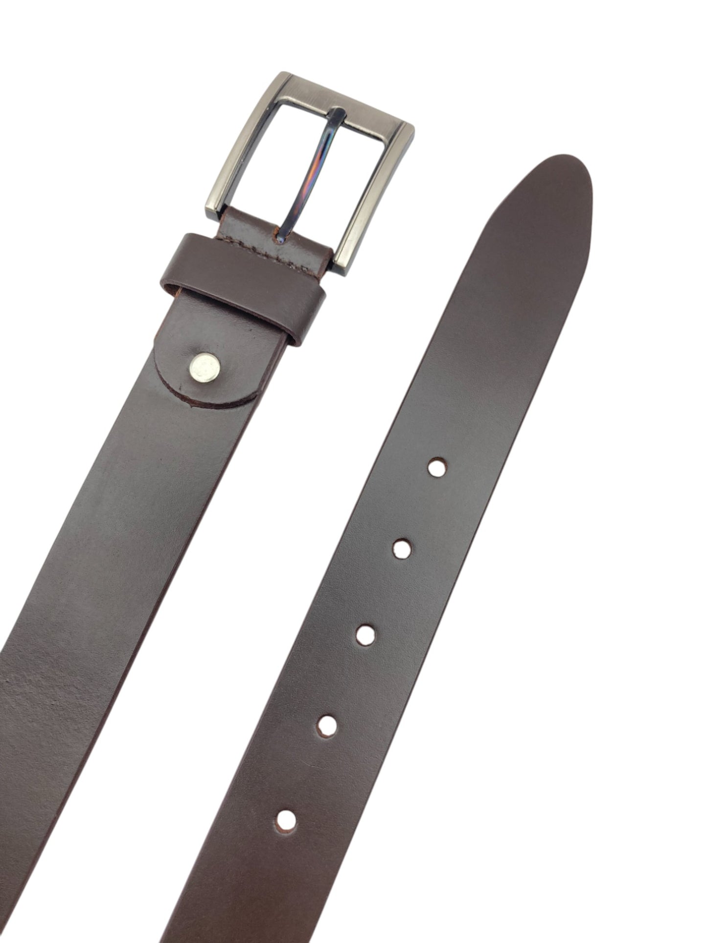 Extra Long Mens Leather Belt 35mm Timber