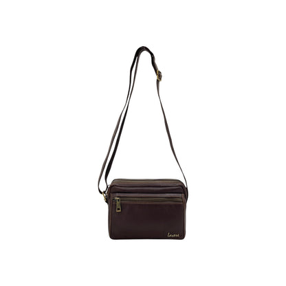 Hand Pouch, Wash Bag, Toiletry, Genuine Leather # 2040HN [STRAP]