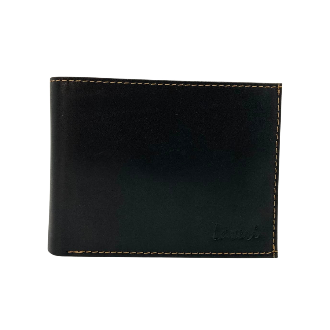 Antq, Smooth Leather Wallet With Inside Leather Lining # 1888