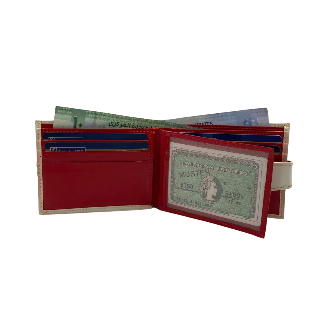 Classic Men's Waterproof Bifold Leather Wallet with Flip ID Window #1728L (C.L.)