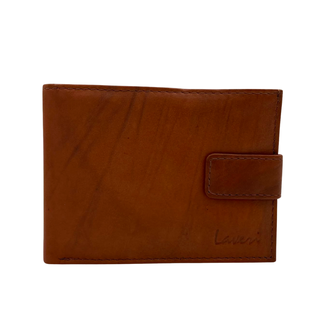 Mens Genuine Leather Mens wallet Leather Lined Bi fold Wallet For Men # 1406AL