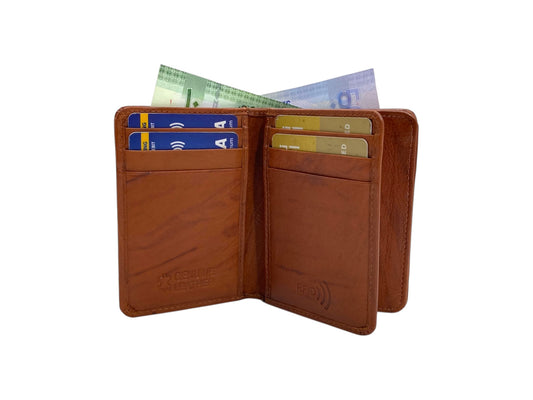 Compact Credit Cards & Cash Wallet With RFID # 4193A [ELASTIC]