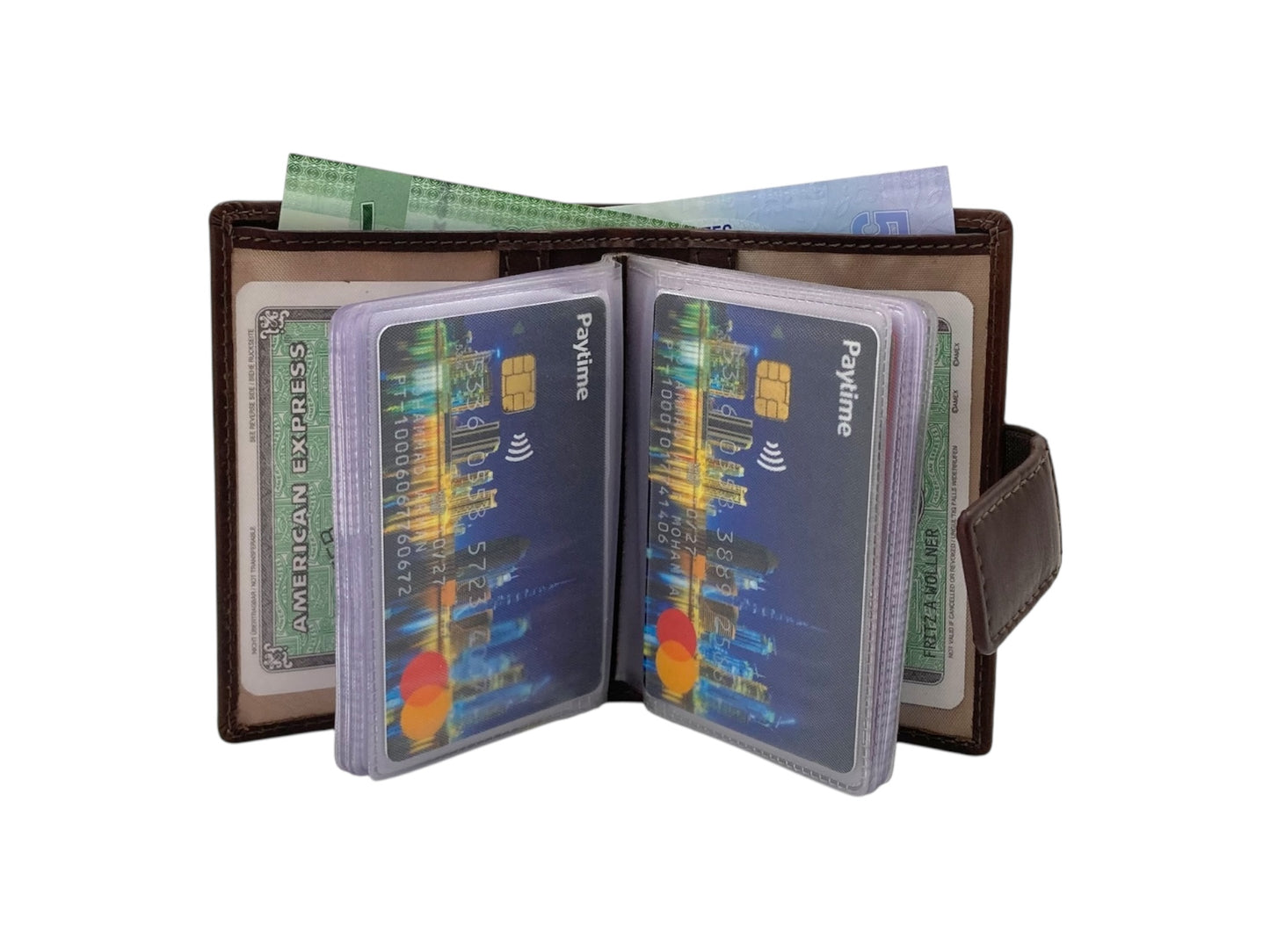 Compact Multiple Cards  & Cash Wallet RFID # 1865NM [EL.LOOP]