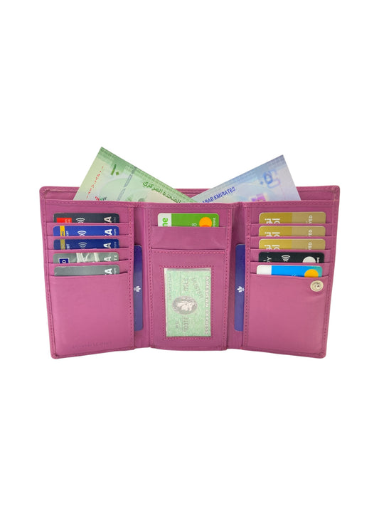 Women's Multi-Color Leather Wallet  # 1839