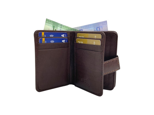 Compact Credit Cards & Cash Wallet With RFID # 4193A [EL.LOOP]