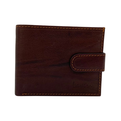 Mens Genuine Leather Mens wallet Leather Lined Bi fold Wallet For Men # 1005CL