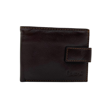 Mens Genuine Leather Mens wallet Leather Lined Bi fold Wallet For Men # 1001L