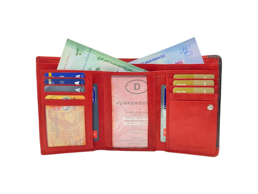 Women's Multi-Color Leather Wallet  # 1681