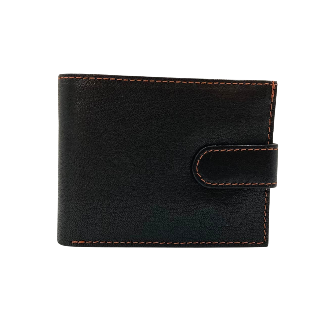 Mens Genuine Leather Mens wallet Leather Lined Bi fold Wallet For Men # 1005CL