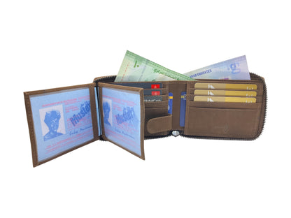 VIP Vintage Men's Fullzip Wallet # RFID 1013AZ