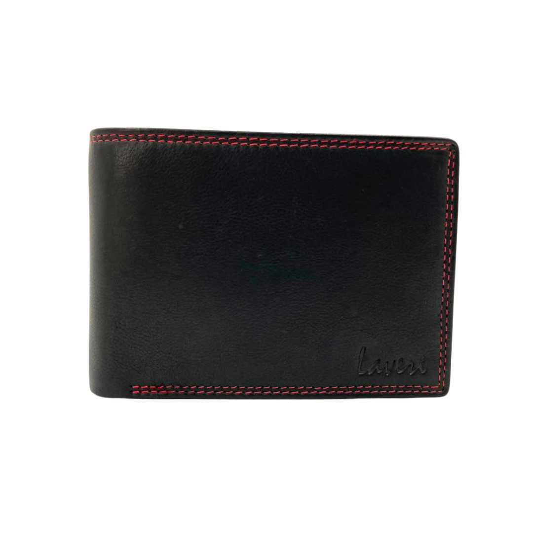 Mens Genuine Leather Mens wallet Leather Lined Bi fold Wallet For Men # 1510