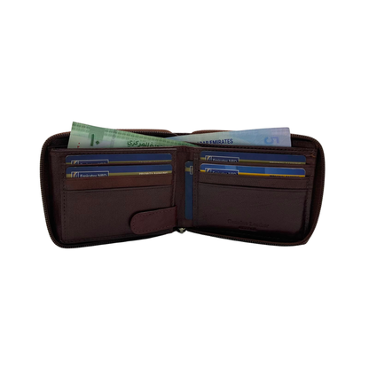Fullzip leather mens Wallet #1426Z