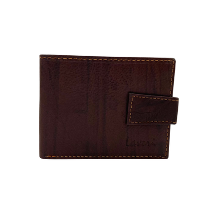 Mens Genuine Leather Mens wallet Leather Lined Bi fold Wallet For Men # 1981L
