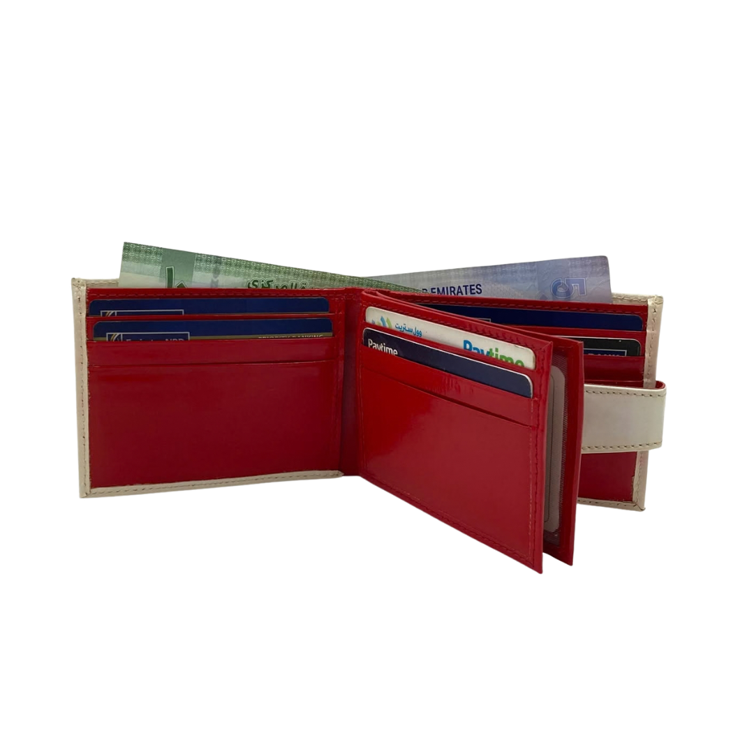 Classic Men's Waterproof Bifold Leather Wallet with Flip ID Window #892L