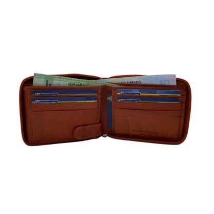 Fullzip leather mens Wallet #1426Z