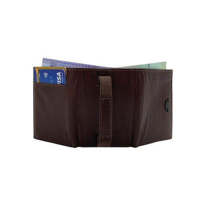 Compact Trifold Cards & Cash Wallet #  1891 [8] Elastic