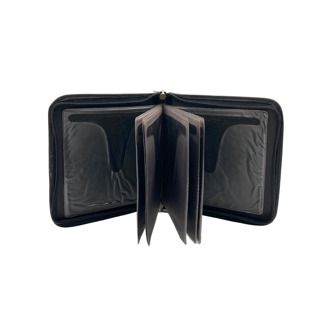 Leather CD POUCH_BLK