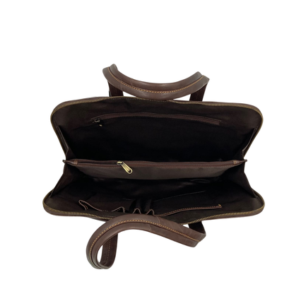 Expandable Leather Laptop Organiser Premium  # 2920
