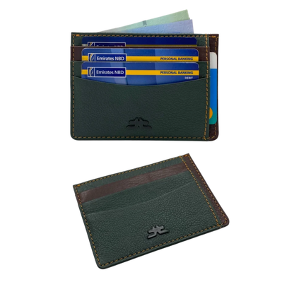 Super Slim Genuine Leather Card Holder With Zip # 685NZ