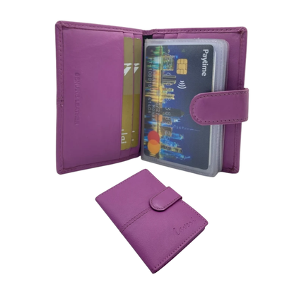 Card Case Small Size 16 Card Album Loop Lock # 1090B