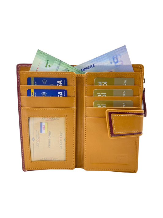 Women's Multi-Color Leather Wallet  # JD2029