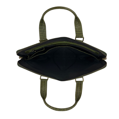 Expandable Leather Laptop Organiser Premium  # 2857S