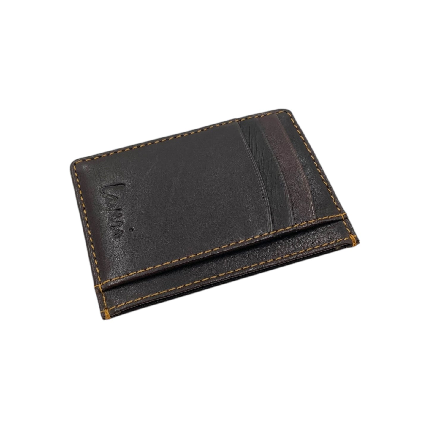 Super Slim Soft Genuine Leather Card Holder, Mini Credit Card Wallet # 1598N