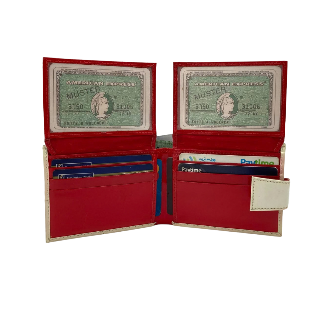 Classic Men's Waterproof Bifold Leather Wallet with Flip ID Window #1729 L (C.L.)