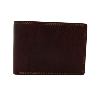 Mens Genuine Leather Mens wallet Leather Lined Bi fold Wallet For Men # 1510