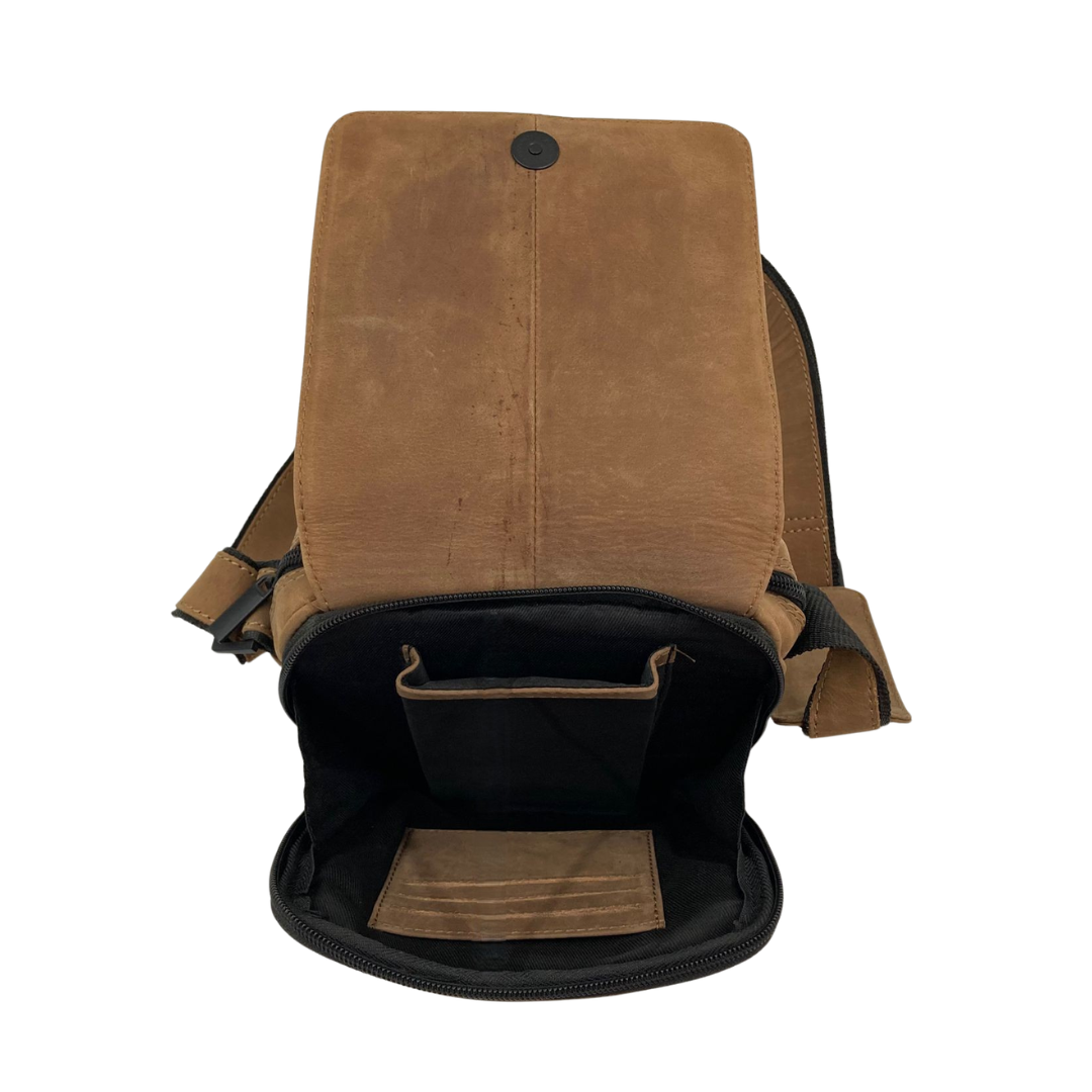 Leather Crossbody/Messenger Bag # 2355
