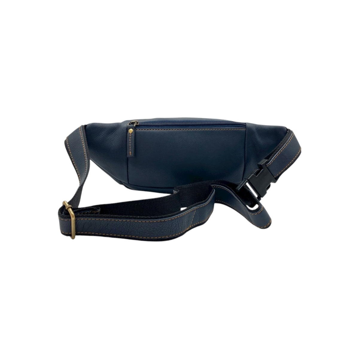 Classic Leather Belt Bag with Three Zippers – Sling Bag for Men & Women ,Belt pouch, Leather Waist Bag  # 2179